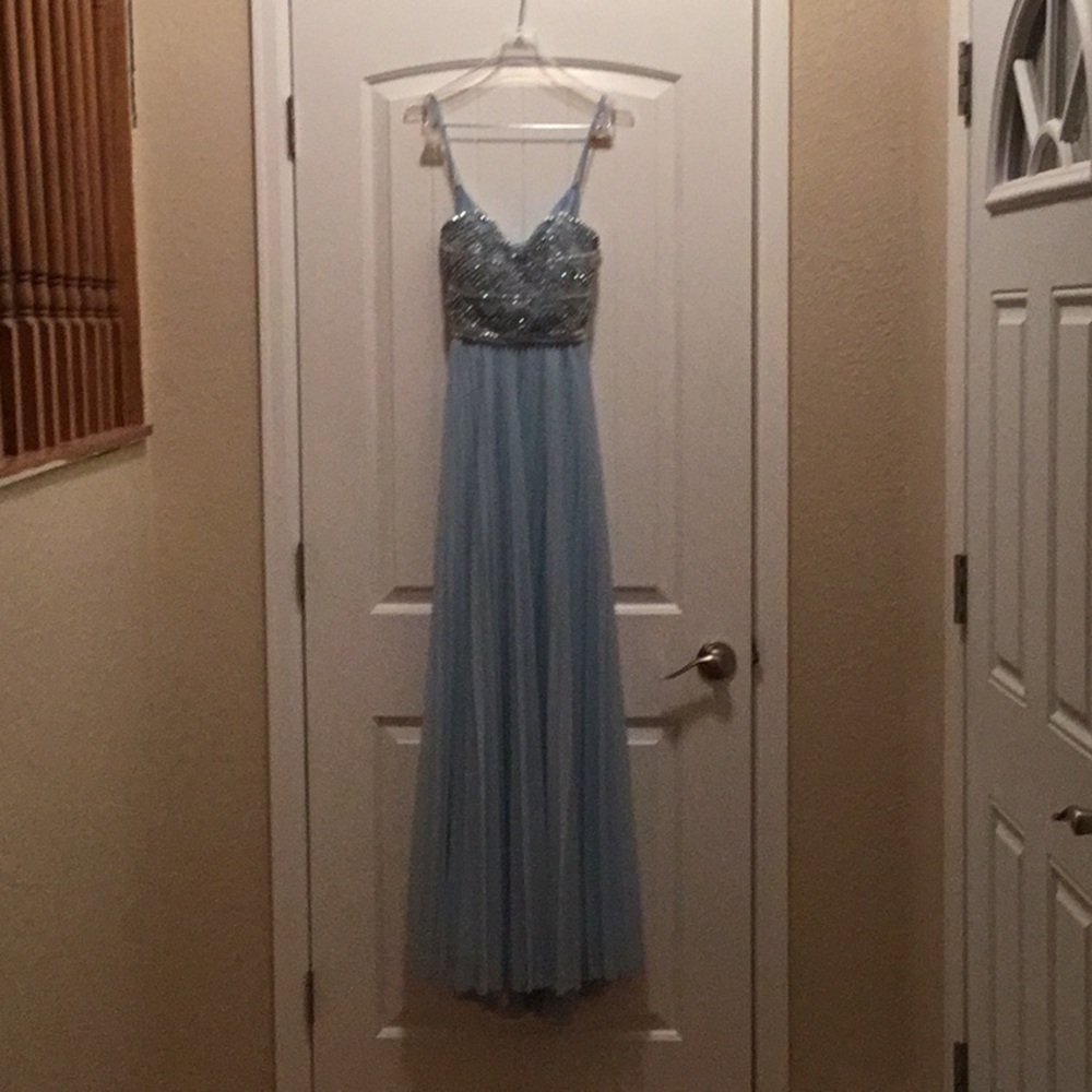 Light blue prom dress